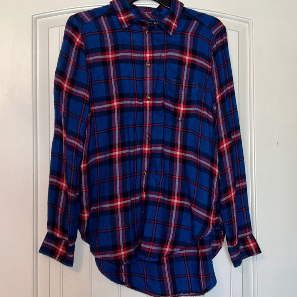 Amazingly soft flannel blue American eagle outfitters
